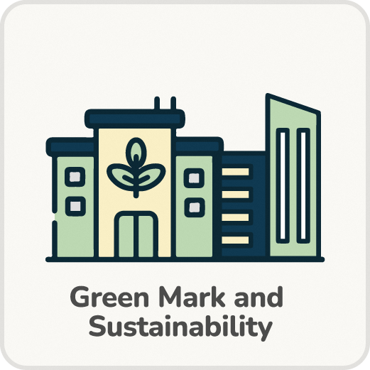 Green Mark and Sustainability Icon