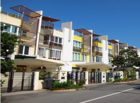 Private landed terrace houses