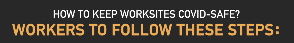 Workers to follow these steps