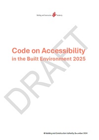 Cover of Draft Code on Accessibility 2025