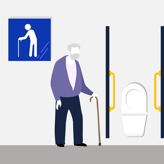 Ambulant disabled toilets