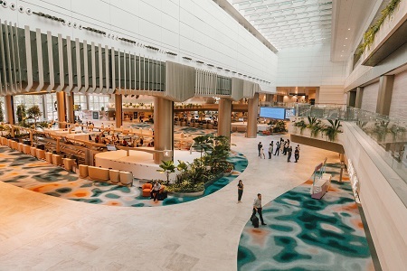 Phot of new resting areas in Changi Terminal 2
