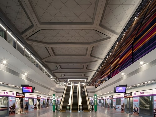 Overall view of Punggol Coast MRT Station